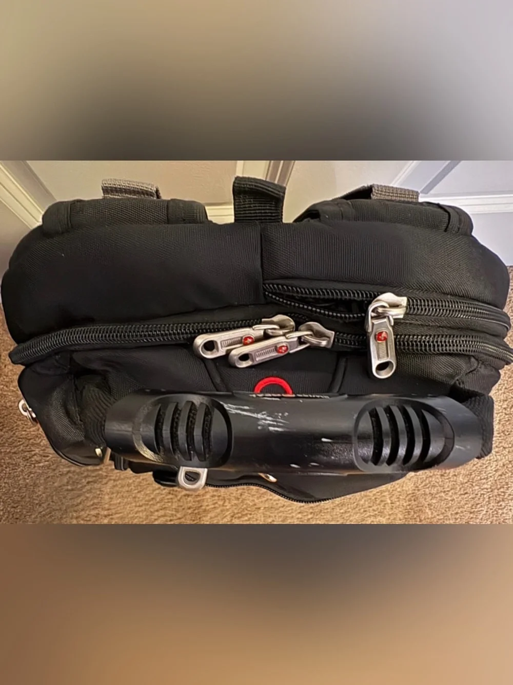SwissGear 1900 ScanSmart 17” Laptop Travel Backpack Red/Black